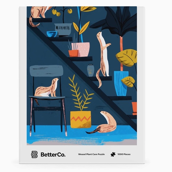 BetterCo. 1000 Piece Weasel Plant Care Puzzle - Picture 2 of 6